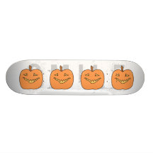 Funny Halloween Pumpkin Cartoon Skate Board Decks