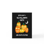 Funny Halloween Pumpkins Party Invitation Template cards