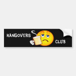 Funny Hangovers Club Bumper Sticker bumper stickers