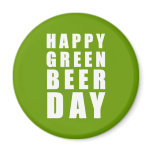 Funny Happy Green Beer Day magnets