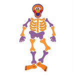 funny happy skeleton photo sculptures
