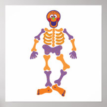 funny happy skeleton posters