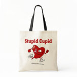 Funny Heart Running From Cupid Bags