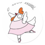 funny hen stickers