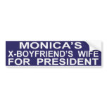 Funny Hillary Clinton for President Sticker bumper stickers