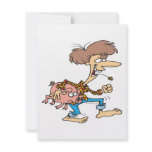 funny hillbilly redneck with pig cartoon invitations