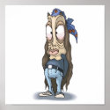 funny hippie zombie posters