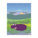 Funny Hippo postcards