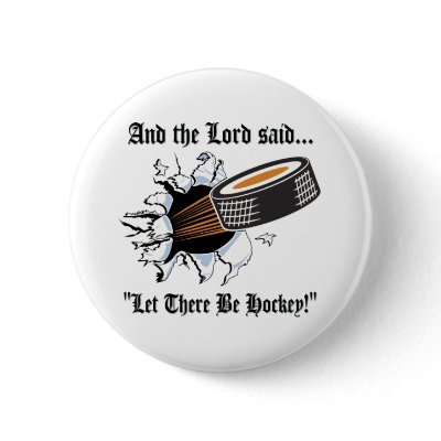 Funny Hockey Pinback Button
