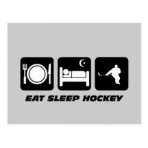 Funny hockey post card