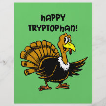 Funny holiday turkey flyer design