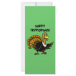 Funny holiday turkey rack cards