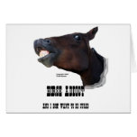 Funny Horse Addict cards