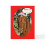 Funny Horse Christmas Card
