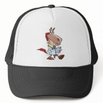 funny horse doc doctor cartoon trucker hat