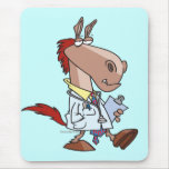 funny horse doc doctor cartoon mouse pads