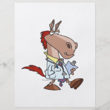 funny horse doc doctor cartoon personalized flyer