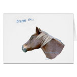Funny Horse: Dream On Greeting Card