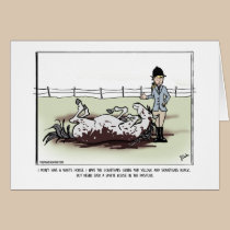 Funny Horse Greeting Card cards