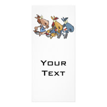 funny horse racing cartoon full color rack card