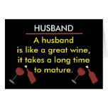 Funny Husband Wine Card