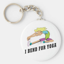 Funny I Bend For Yoga Women Key Chains
