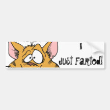 Funny I Just Farted Rude Gifts Bumper Sticker