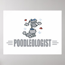 Funny I Love Poodles Poster