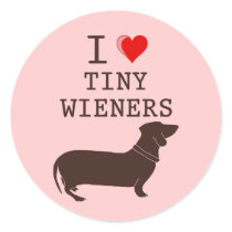 Funny I Love Tiny Wiener Dachshund
