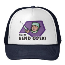 Funny injection doctor / nurse - squirting syringe mesh hats