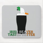 Funny Irish beaver mousepads