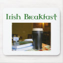 Funny Irish Breakfast Irish Beer lovers gear mousepads