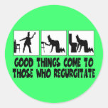 Funny Irish drinking Round Stickers