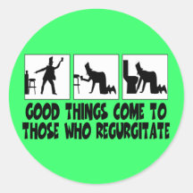 Funny Irish drinking Round Stickers