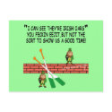 Funny Irish leprechauns postcards