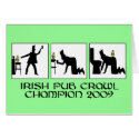 Funny Irish pub crawl cards