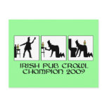 Funny Irish pub crawl Postcards