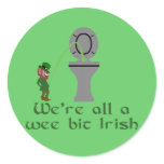 Funny Irish roots Round Sticker