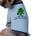 Funny Irish slogan pet clothing