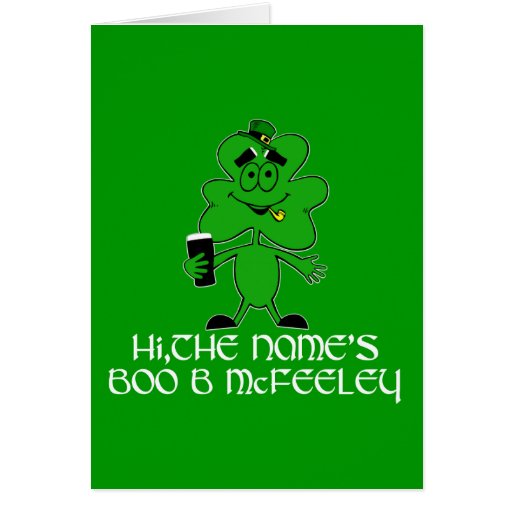 Funny Irish slogan Greeting Cards Zazzle