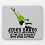 Funny Jesus saves mousepads