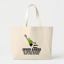 Funny Jesus saves Tote Bag