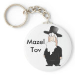 Funny Jewish rabbi - cool cartoon keychains