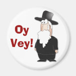 Funny Jewish rabbi - cool cartoon Refrigerator Magnet
