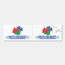 Funny Jigsaw Puzzle Bumper Sticker