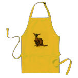 Funny kangaroo apron design