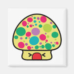 funny kawaii toadstool mushroom house fridge magnet