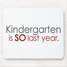Funny Kindergarten Grad Mouse Mats