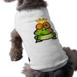 funny kissed frog prince cartoon pet clothing