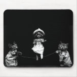 Funny Kittens Cat and Doll Jumping Rope Mouse Pad